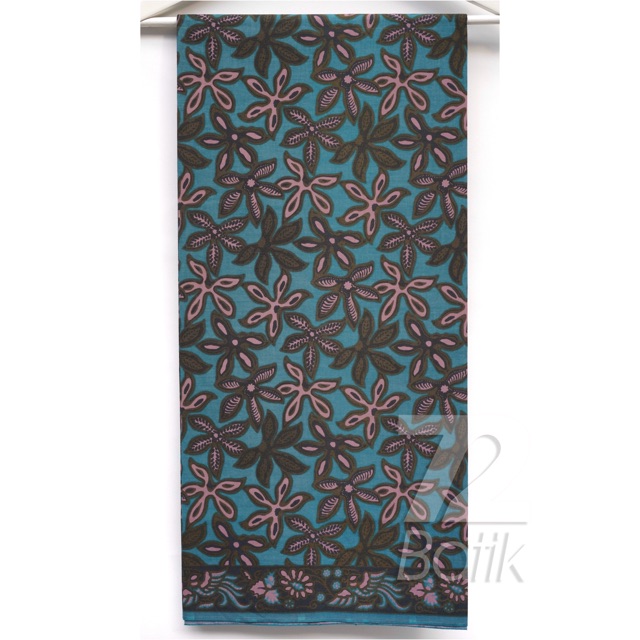 BAHAN BATIK PREMIUM Katun Motif Daun Singkong Warna Biru Tosca Toska 728703 Cap 72 Jarik Jarit Samping Kebat Panjang Batik Katun Modern Premium Bahan Seragam Batik Pernikahan Kantor Keluarga Murah Kamen Jadi Batik Bali Lembaran