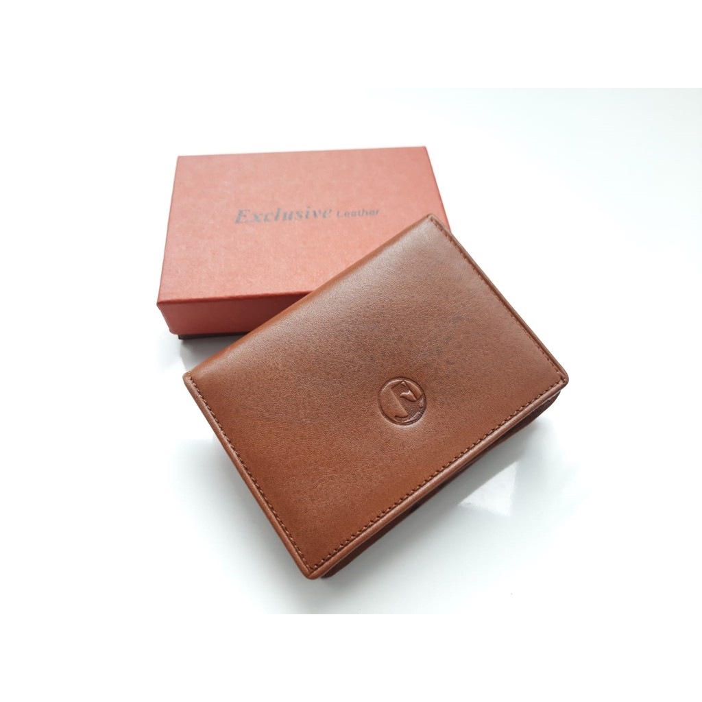 Dompet Kartu Kulit Asli Pria Wanita Card Holder ( D KULIT MINI )