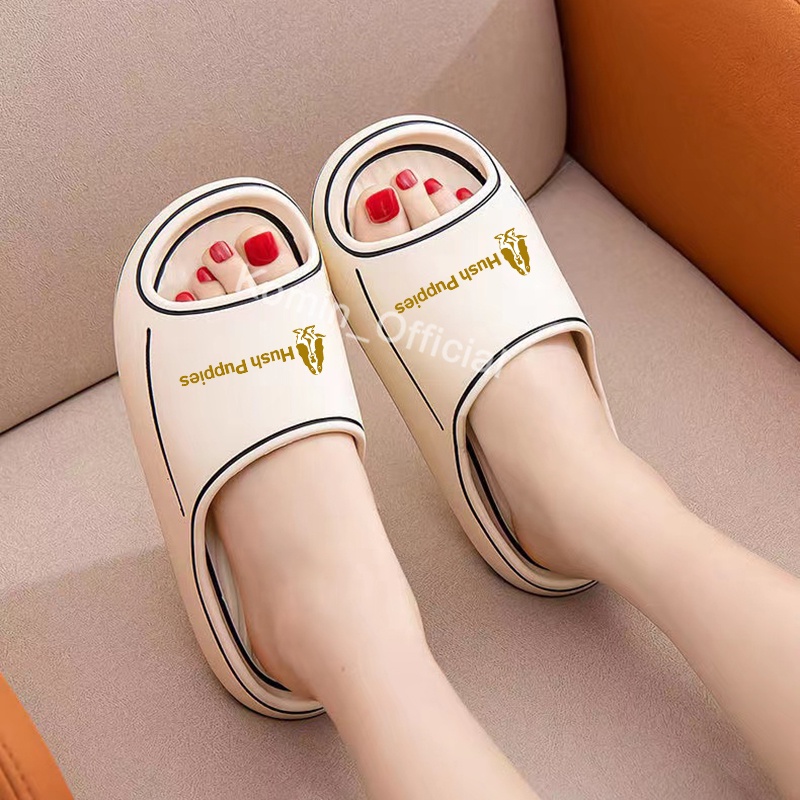 [Bebas Ongkir] Hush Puppies Sandal Wanita Import Sandal Pria Cartoon Ringan Sendal Cewek Korea Sandal Slip On Terbaru