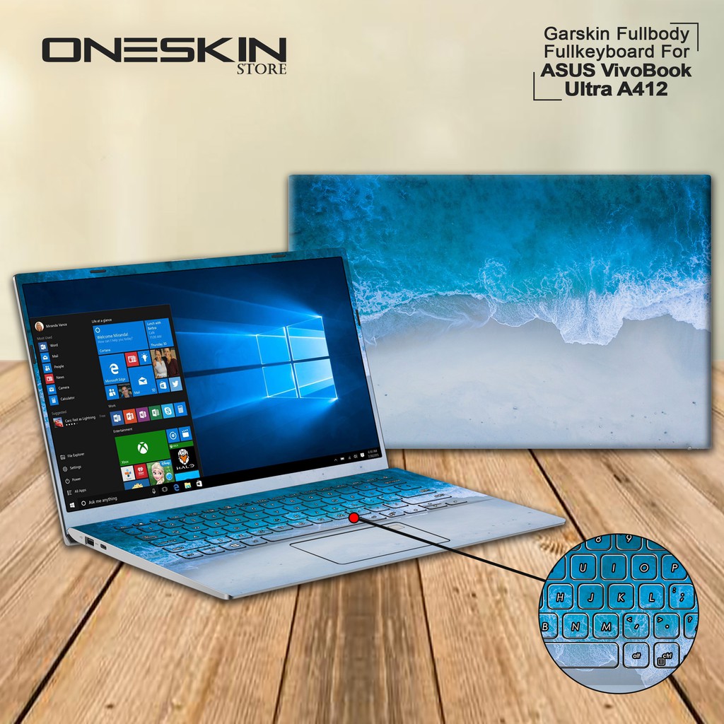 Garskin Laptop Cover Laptop Asus Vivobook A412 A412D A412F A412U Fullbody