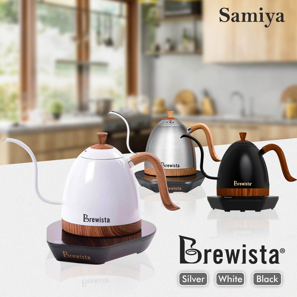 brewista artisan gooseneck kettle electric 600ml / teko kopi elektrik premium quality