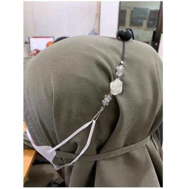 Strap Masker 2in1 Konektor Headloop Tali Masker Hijab Kalung Masker Hijab Rantai Aksesoris Fashion