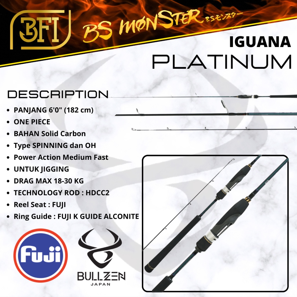 ROD Bullzen BS Monster IGUANA PLATINUM Limitied Edition
