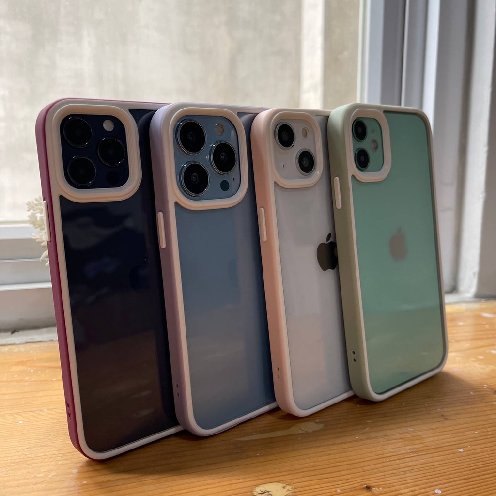 Clear Pastel Hybrid Case iPhone 11 Pro Max / Case iPhone XR / Case iPhone X  / Case iPhone 12 Pro Max / Case iPhone Xs Max / Case iPhone 13 Pro Max / Case iPhone 7 Plus / Case iPhone 8 / Case iPhone 7 / Case iPhone 8 / Case iPhone 13 / Case iPhone 12