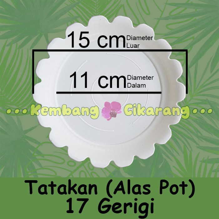 ST 18 PUTIH (18cm) pot bunga model tawon super tawon ukuran 18 dengan alas atau tanpa alas