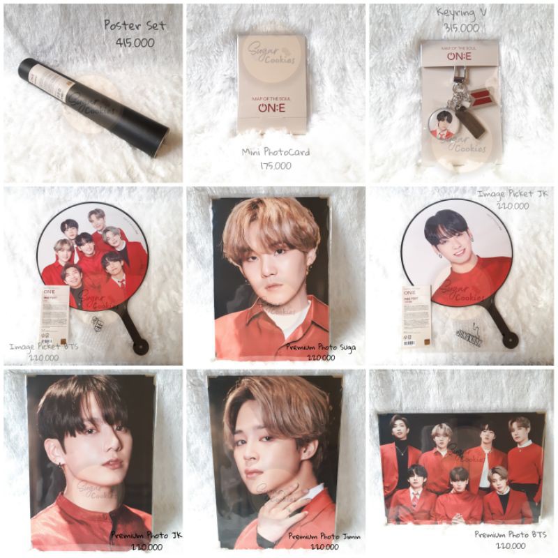READY BTS MAP OF THE SOUL ON:E MERCH CONCERT MOTS ONE ( POSTER MINI PHOTOCARD KEYRING IMAGE PICKET )