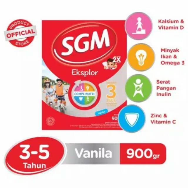 Susu Sgm 3 plus rasa vanila 900 gr