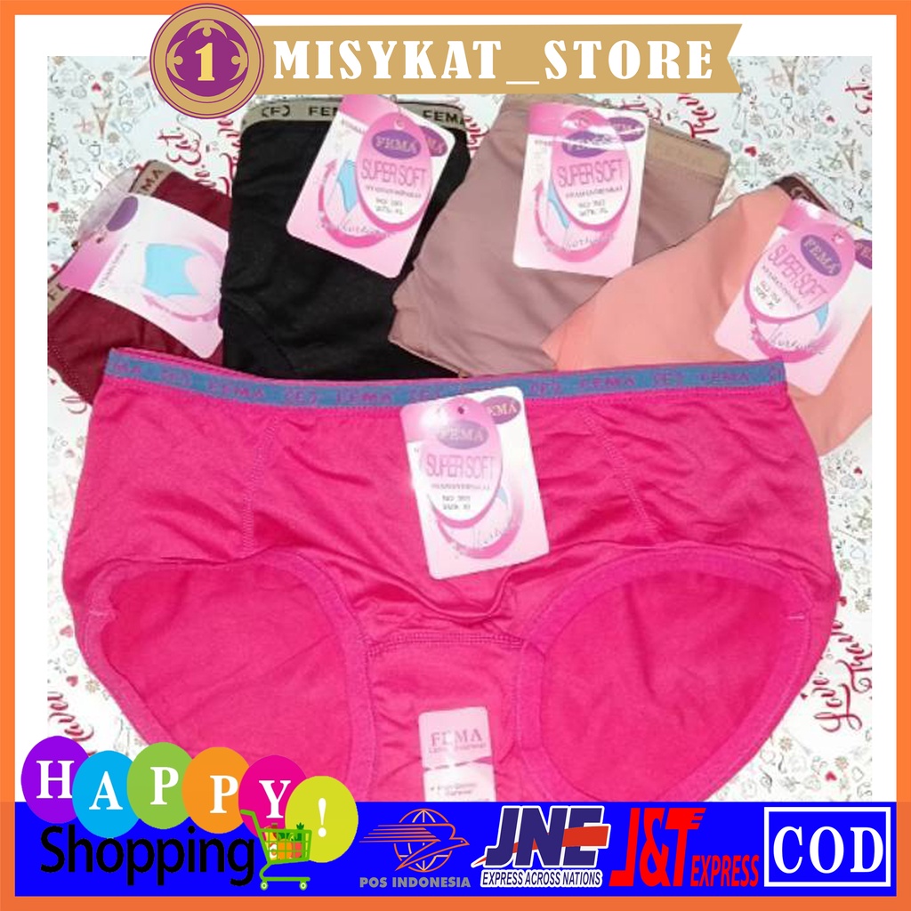 CELANA DALAM WANITA CD WANITA UNDERWARE MERK FEMA SIZE L XL XXL