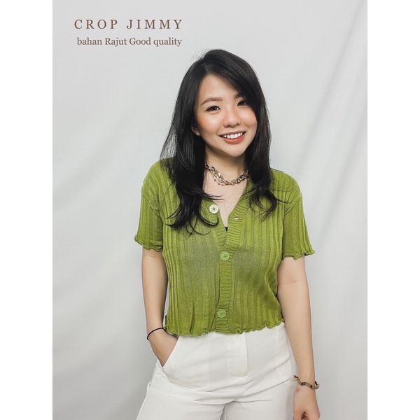 MDLV ~ BG CROP JIMMY RAJUT // BAJU RAJUT // KNIT CROP TOP // FASHION WANITA