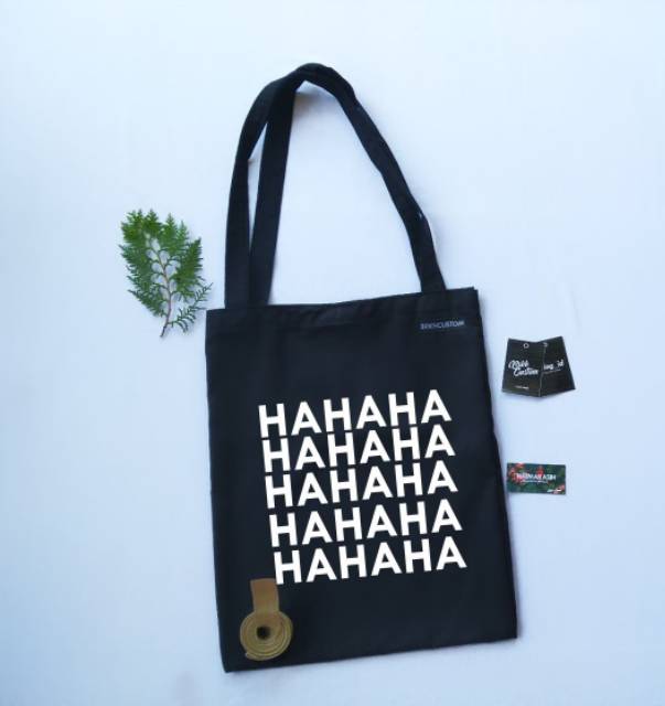 Totebag keren bahan driil halus