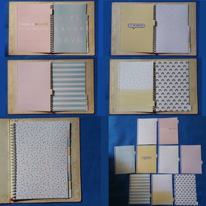 

Pembatas warna pastel binder organizer 1 set 9 lembar murah glossy