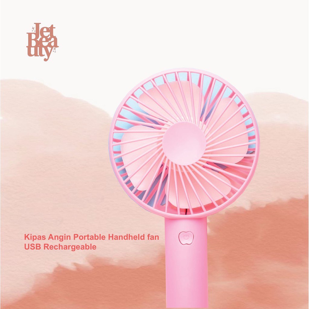 Kipas Angin Portable Handheld Fan Usb Rechargeable Shopee Indonesia