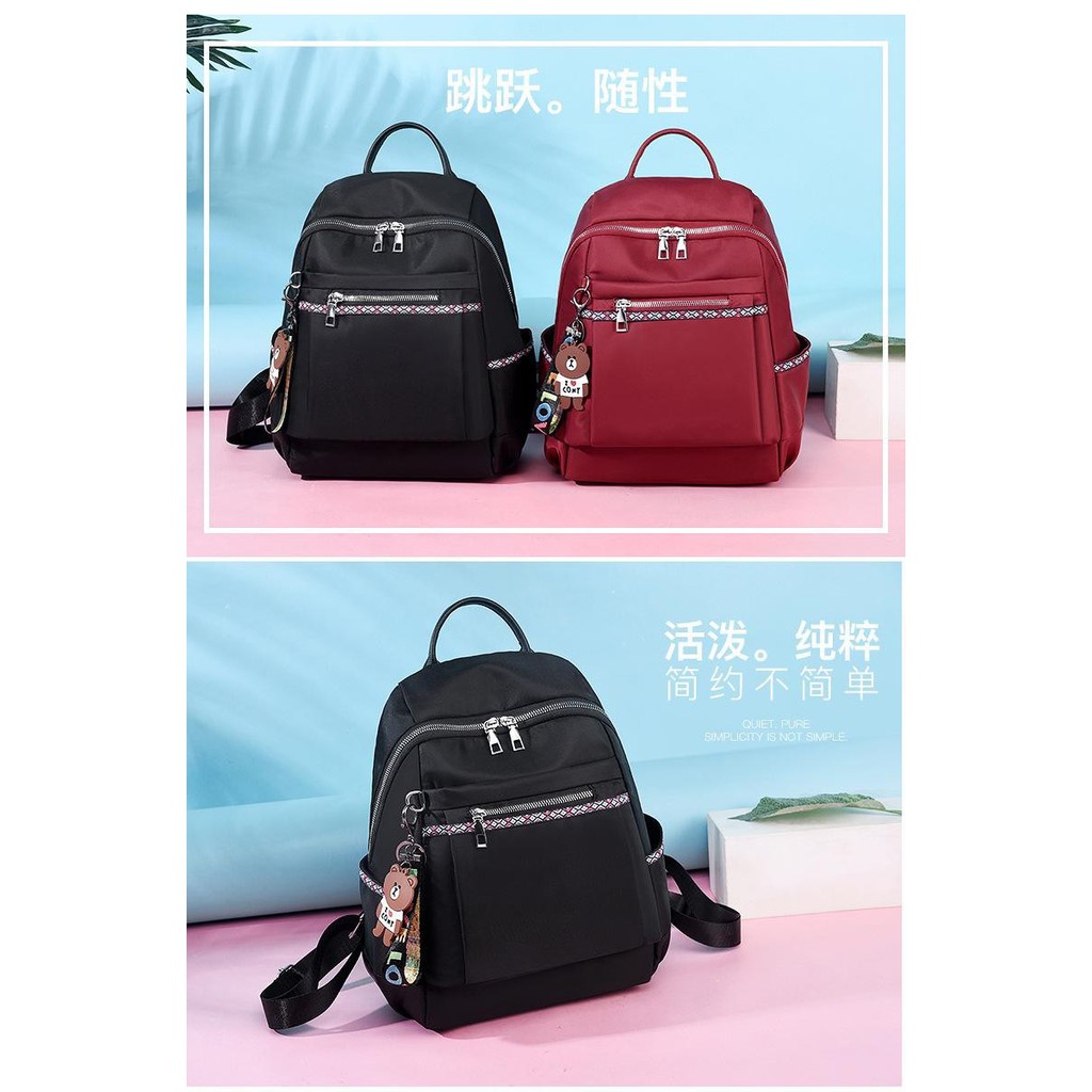 NIQABIS TAS RANSEL WANITA MURAH LULU TAS PUNGGUNG CEWEK TAS KANTOR TAS KERJA BACKPACK GAYA KOREA
