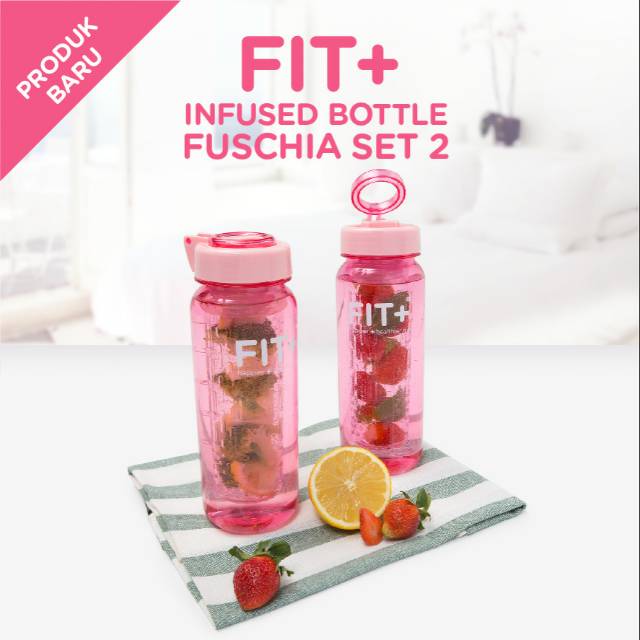 Infused Bottle - Infused Water (Fit +) - Set Isi 2