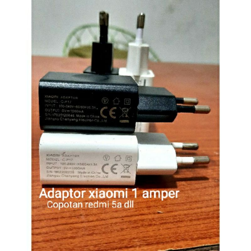 Adaptor Charger Xiaomi Original1A ~ Charger original 100% ~ Adaptor copotan
