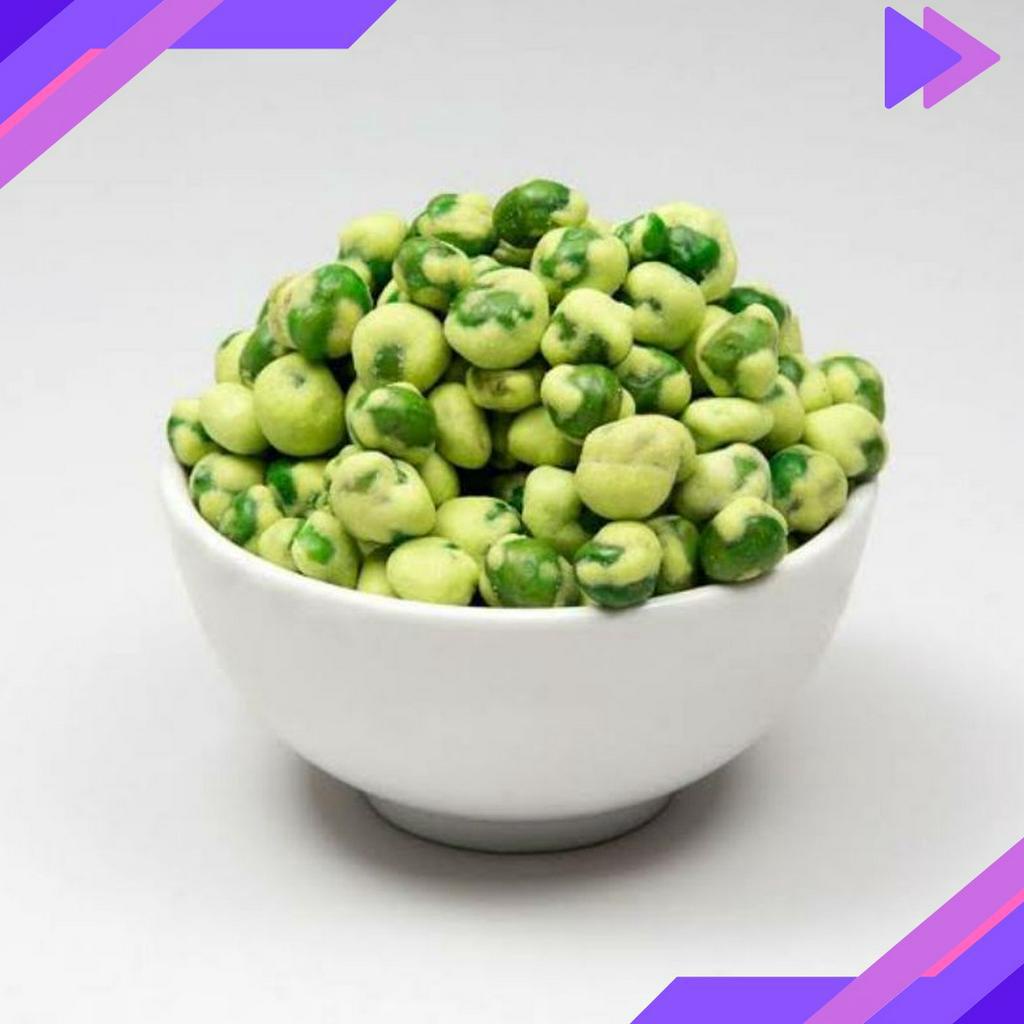 

TERBATAS Kacang Polong Tepung Krispi 5gram Green Peas Snack Kekinian Matang SETENGAH KILO