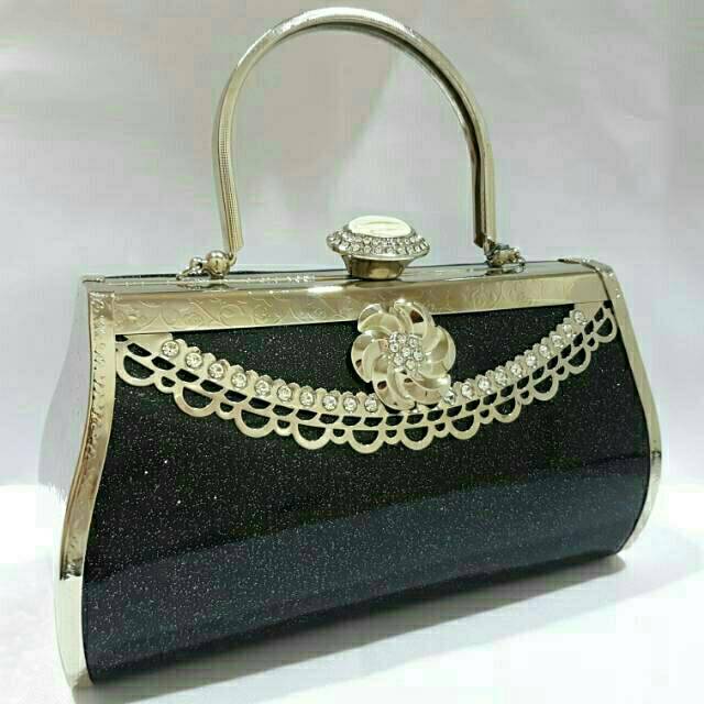 Tas Pesta Farnell  Wanita Clutch Kondangan Impor 2809 (gagang bisa lepas)