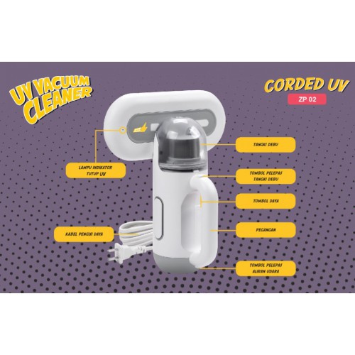 Zuuper Mum Vacuum Cleaner dengan UV HEPA Filter