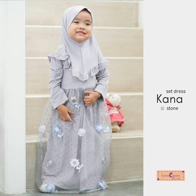 KANA KIDS DRESS SET || Gamis Anak Original By EMMAQUEEN