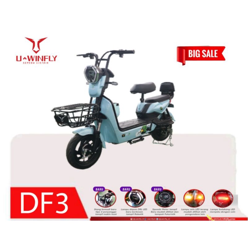 Uwinfly Sepeda Listrik Dragon Fly DF-3 Bebas Polusi