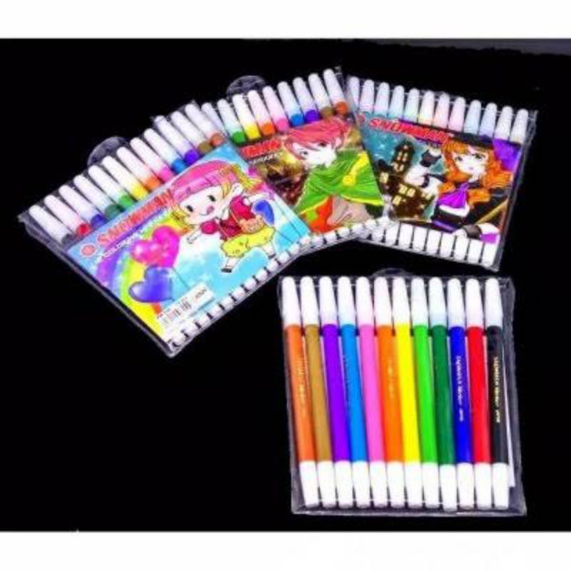

spidol snowman 1 pak isi 12 pcs warn warni