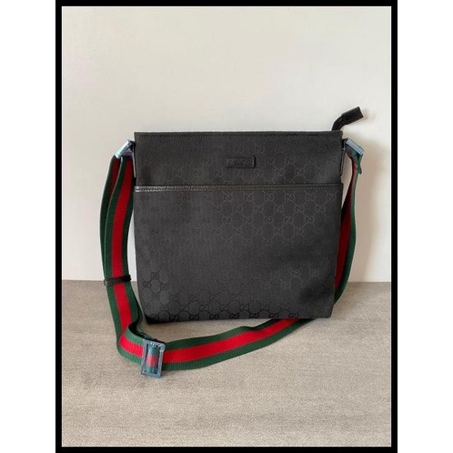 Bag Canvas - Tas Gucci Original 18751 Gg Canvas Messenger Bag