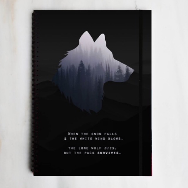 

[GAME OF THRONES] STARKS Spiral Ruled Notebook Diary Journal Office School Supplies Buku Tulis