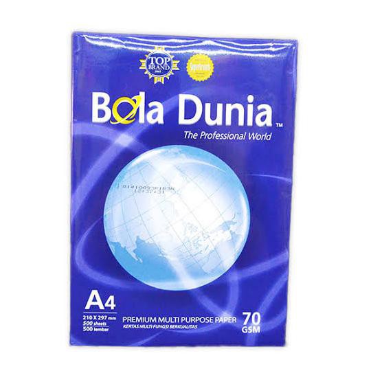 

Kertas Hvs A4 70 Gram Bola Dunia (Isi 5 Rim) Mayastore11