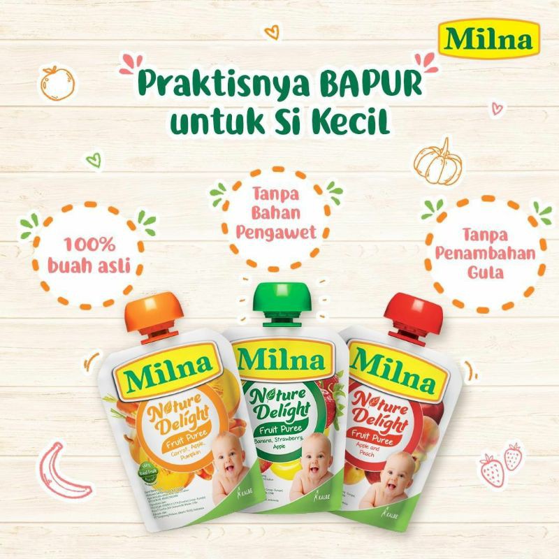 Milna Nature Delight Pure / Jus buah 80ml