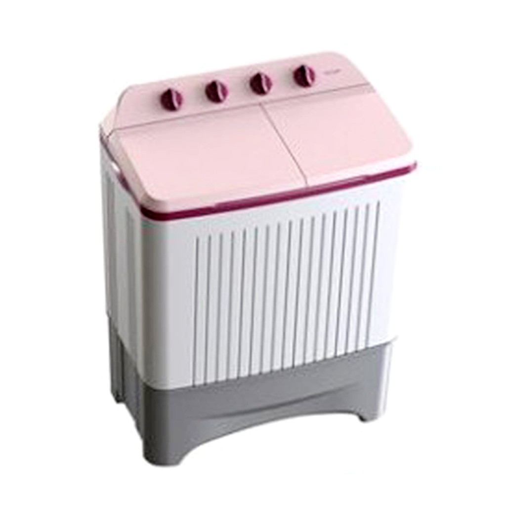 POLYTRON PWM 7363 P / PINK / MESIN CUCI SEMI 7 KG / PWM7363