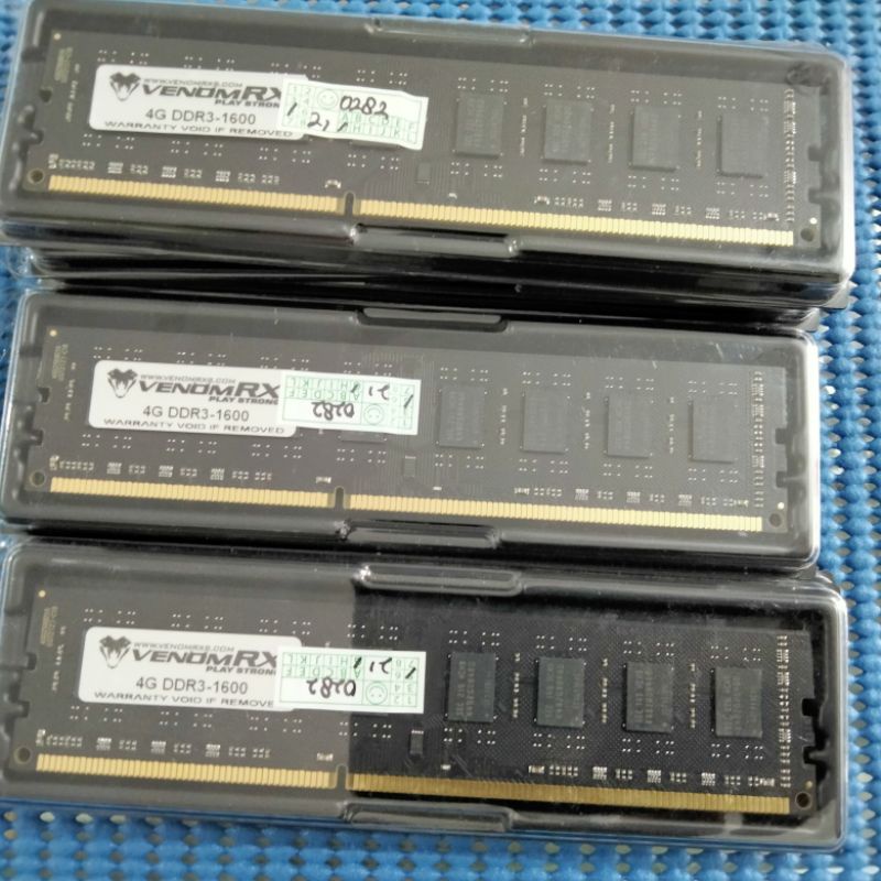 memory ram DDR3 4gb Venom RX 12800