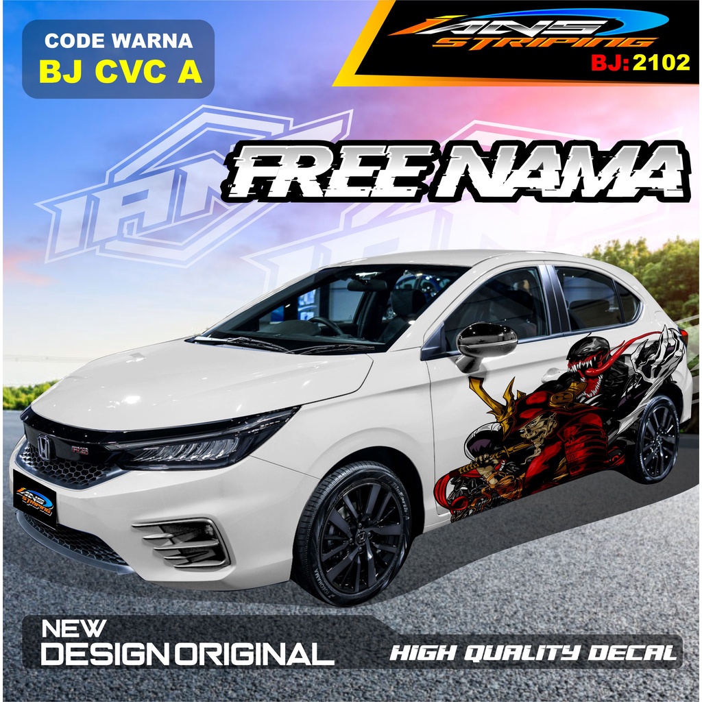 DECAL STIKER MOBIL HONDA CITY / VARIASI STICKER MOBIL HONDA BRIO / STIKER MOBIL JAZZ / DECAL STIKER MOBIL AVANZA AYLA