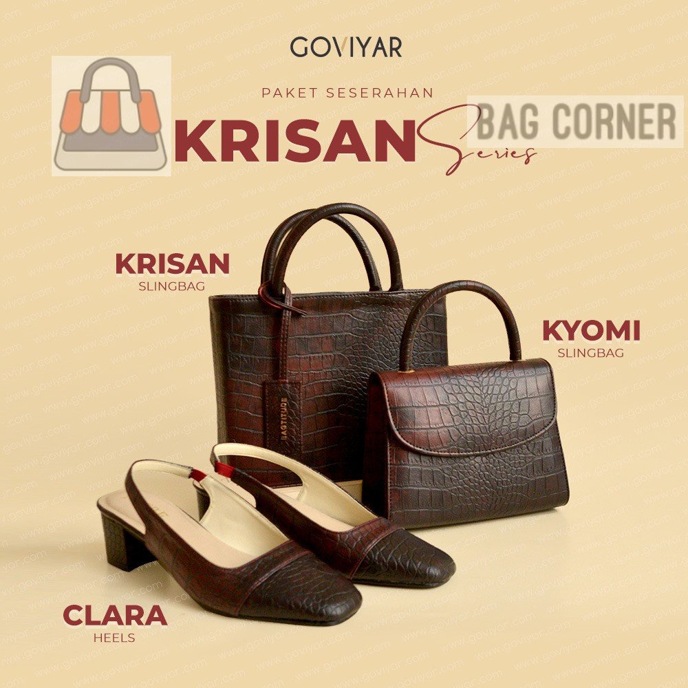 BagCorner - BAGTITUDE PREMIUM CROCO-KRISAN SERIES-TAS WANITA-PAKET SESERAHAN TERLARIS