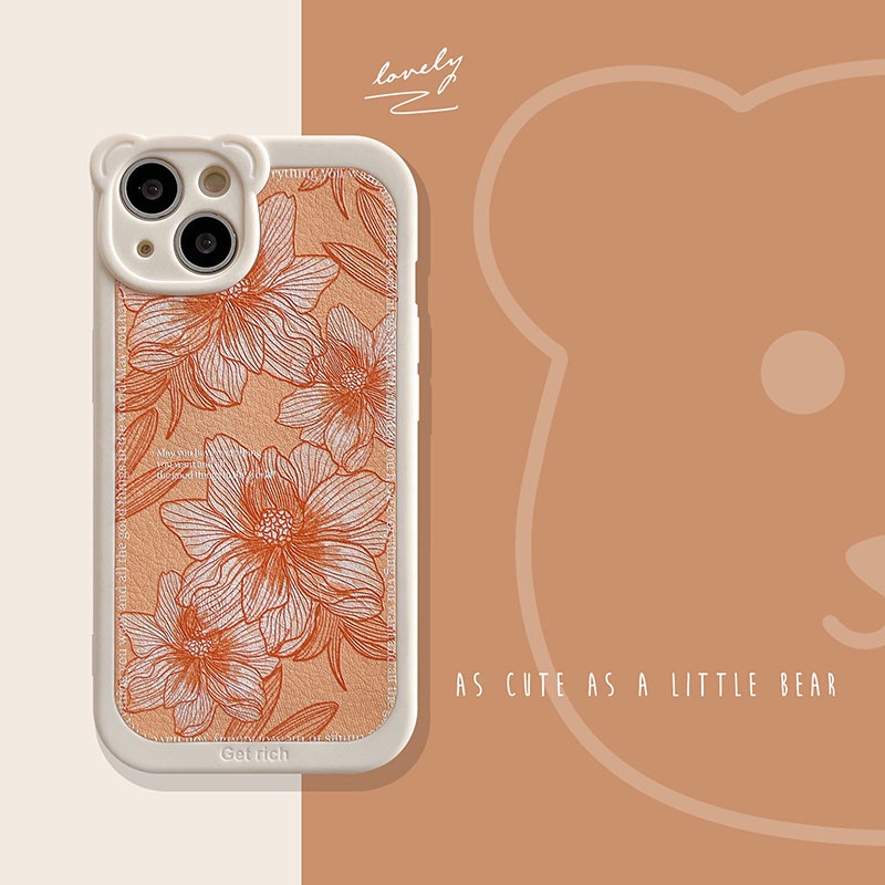 Case Pelindung Lensa Tahan Banting Desain Tulip Untuk Iphone 7 8 Plus Xr X Xs Xsmax 11 12 13 Pro Max