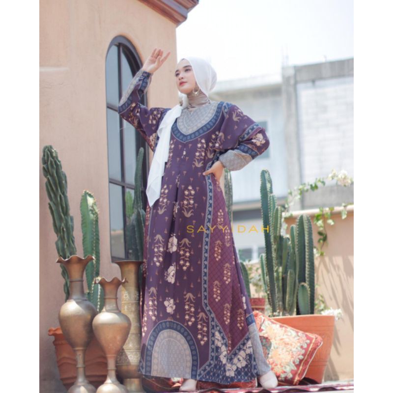 JANNAH Dress By Sayyidah official  / Dress motif wearing klamby