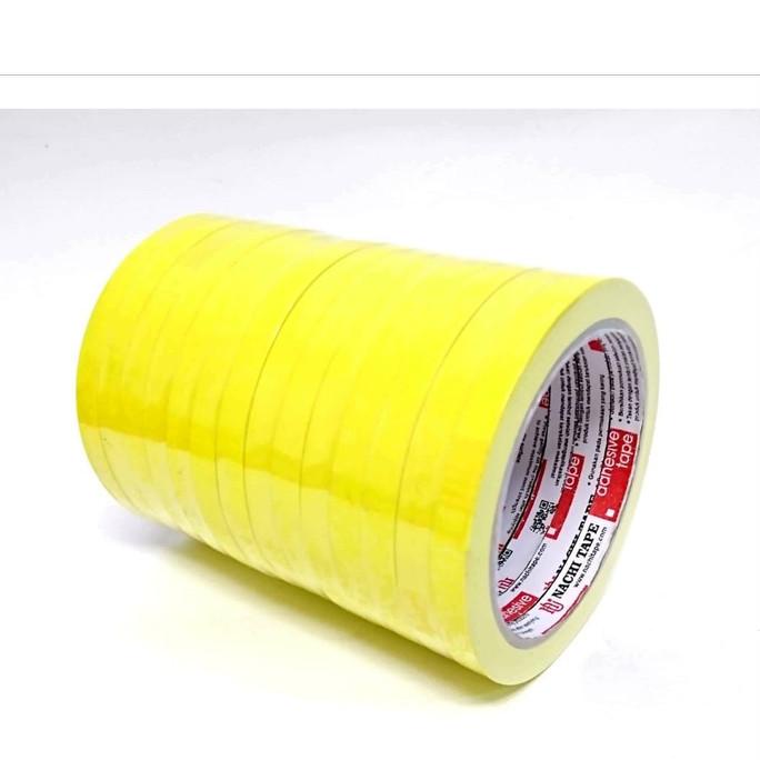 

[ varostore90 ] (14 Pcs) Nachi Bakery Tape Hard PVC Tape 10 mm x 50 yard Kuning