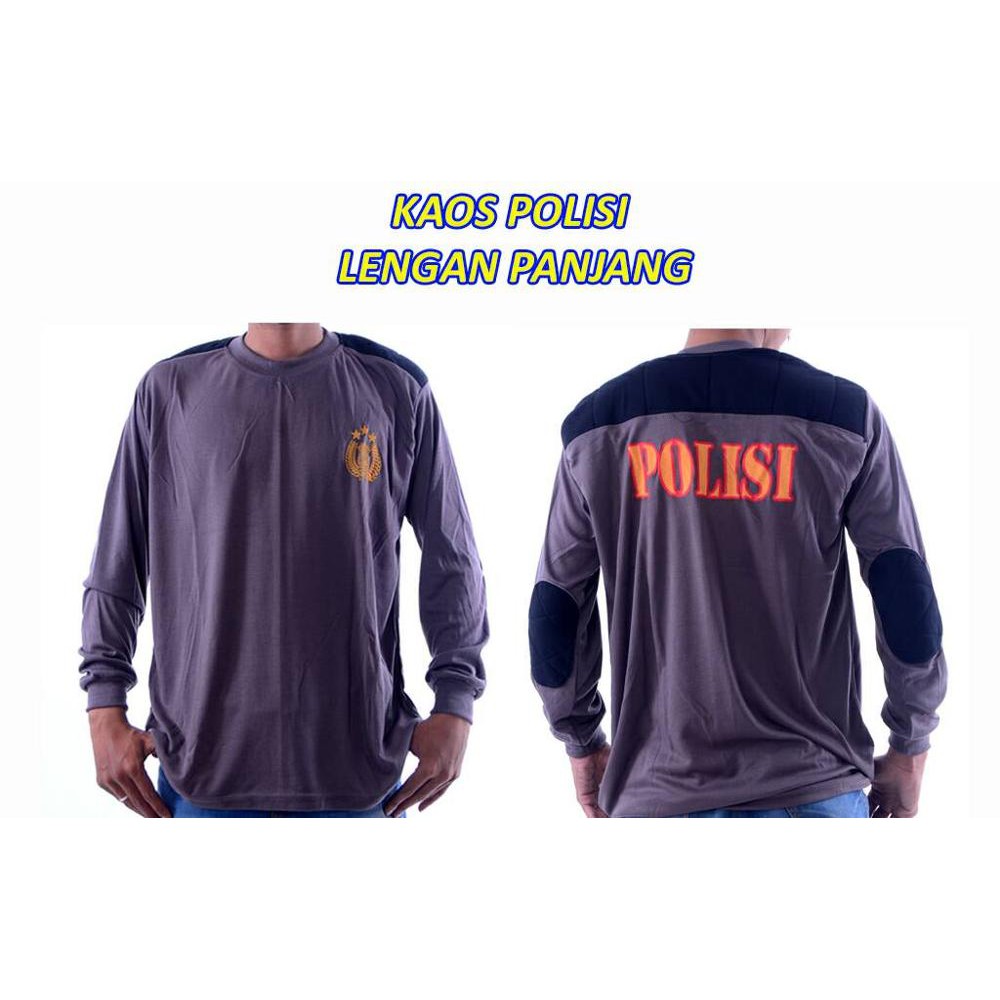 Baju - Kaos - Tshirt - Tactical Polisi - Tangan Panjang