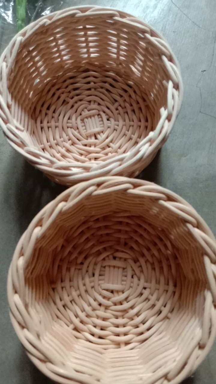 K21xxs - Keranjang Rotan Bulat Kecil Xxs 11x5cm Hampers Parcel Souvenir Kado Snack Lamaran Seserahan