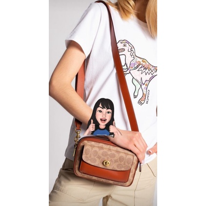 Preloved Coach Cassie Camera bag Crossbody Tan Rust VVGC