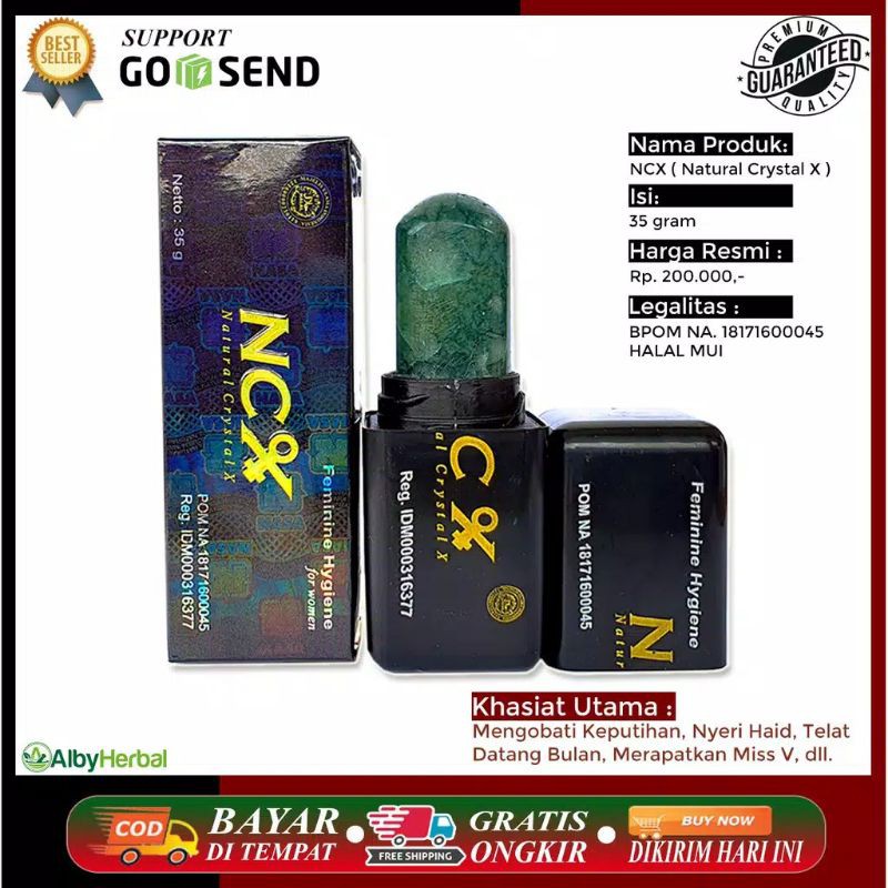 ✅ NCX Crystal X ORIGINAL OBAT HERBAL KEPUTIHAN MENGENCANGKAN MERAPATKAN MEMBERSIHKAN MISS V