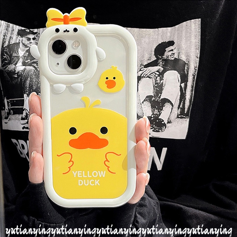 Soft Case Desain Kartun Bebek Kuning 3D Untuk Samsung A53 A12 A32 A13 A03 A51 A52 A03s A23 A22 A50s A50 A73 A30s A52s A33 A11 M22 M21 A71 F21S A22 A3S