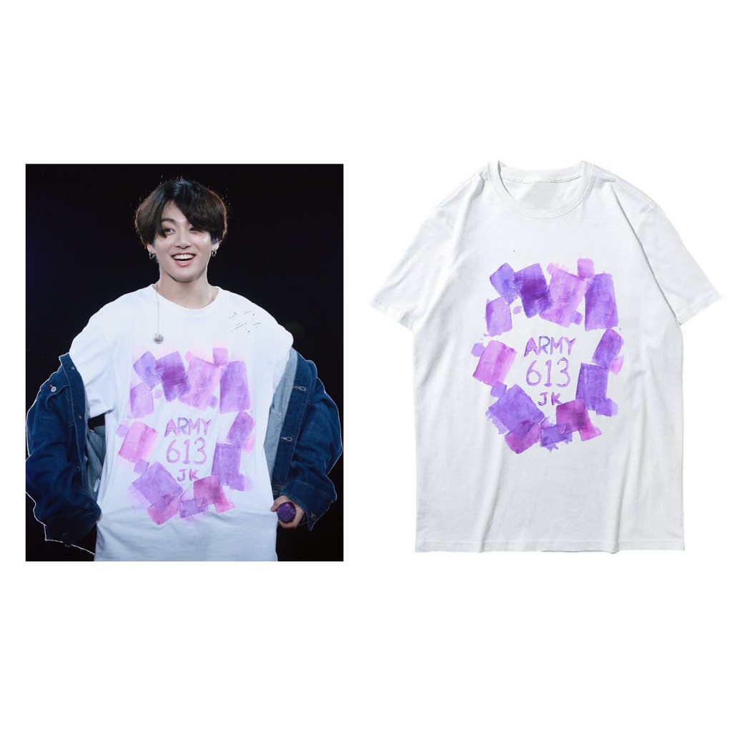 Kaos BTS Jungkook Army 613 JK DTF Print