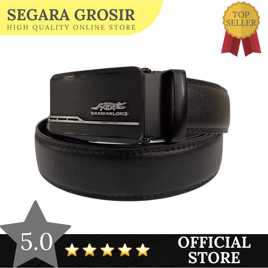 IKAT PINGGANG KULIT PRIA PREMIUM LEATHER PRIA MEN BELT GASPER BAN PINGANG COWOK COWO HITAM BLACK TERMURAH MURAH GROSIR IMPOR IMPORT ORIGINAL BRANDED GASPER KERJASABUK PRIA PREMIUM MODEL PANJANG MODIS DEWASA FORMAL  TALI SABUK MEN BELT KANTOR FORMAL GESPER