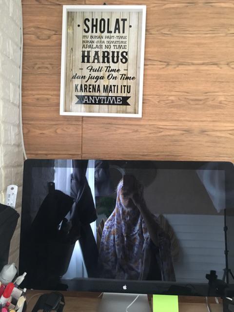 Hiasan Dinding Islamic Quote Sholat Bukan Part Time Uk 30x40