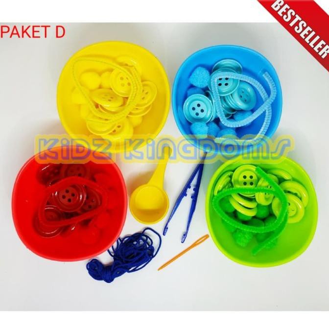 Mainan Montessori Sensory Toys Edukasi Paket Sortir Lengkap