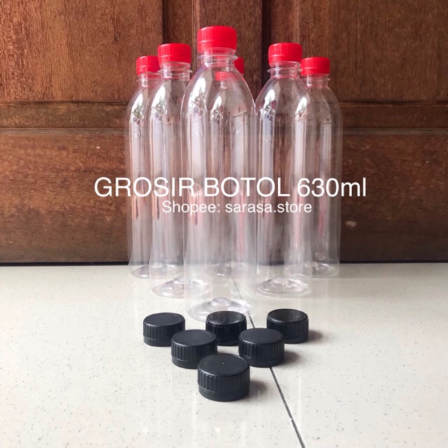  24 PCS Botol  Plastik 630ml Aqua  Pristine Sleek Design  