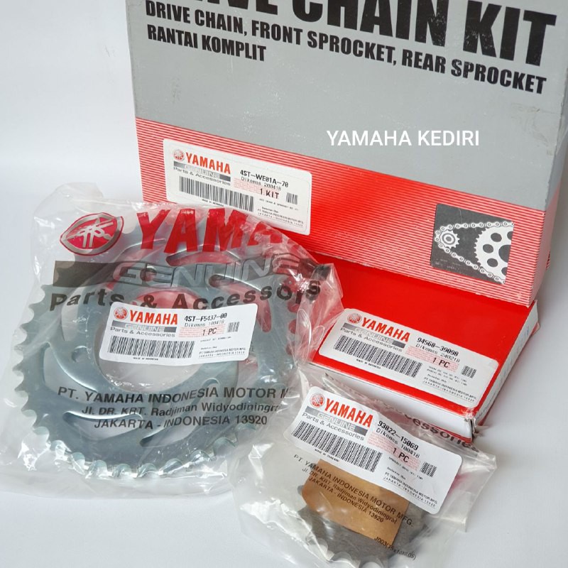 GEAR SET RANTAI ORIGINAL ASLI YAMAHA FIZR CRYPTON VEGA R