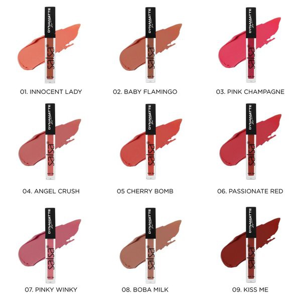 Salsa Lip Cream Dynamatte Original Lipstik Matte Tahan Lama Kualitas Premium BPOM