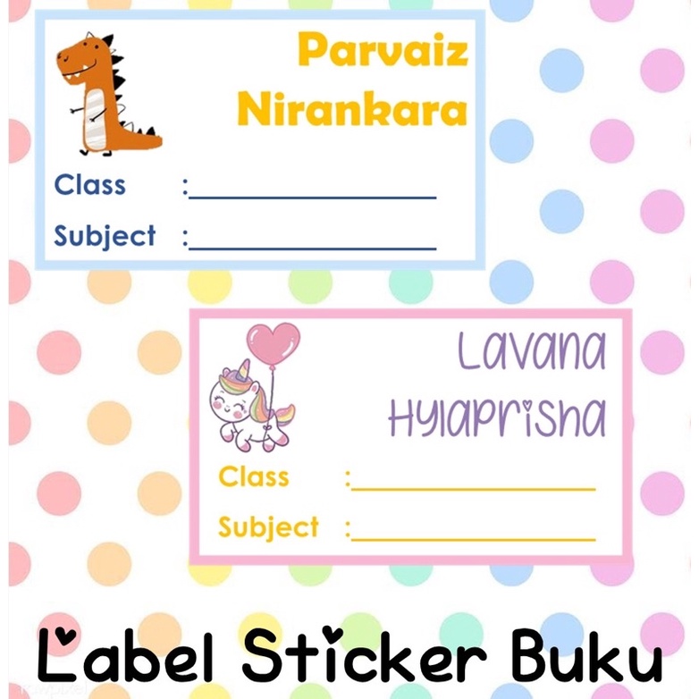 

STICKER LABEL BUKU PELAJARAN CUSTOM STIKER NAMA BUKU STIKER CUSTOM NAMA BUKU SEKOLAH ANAK