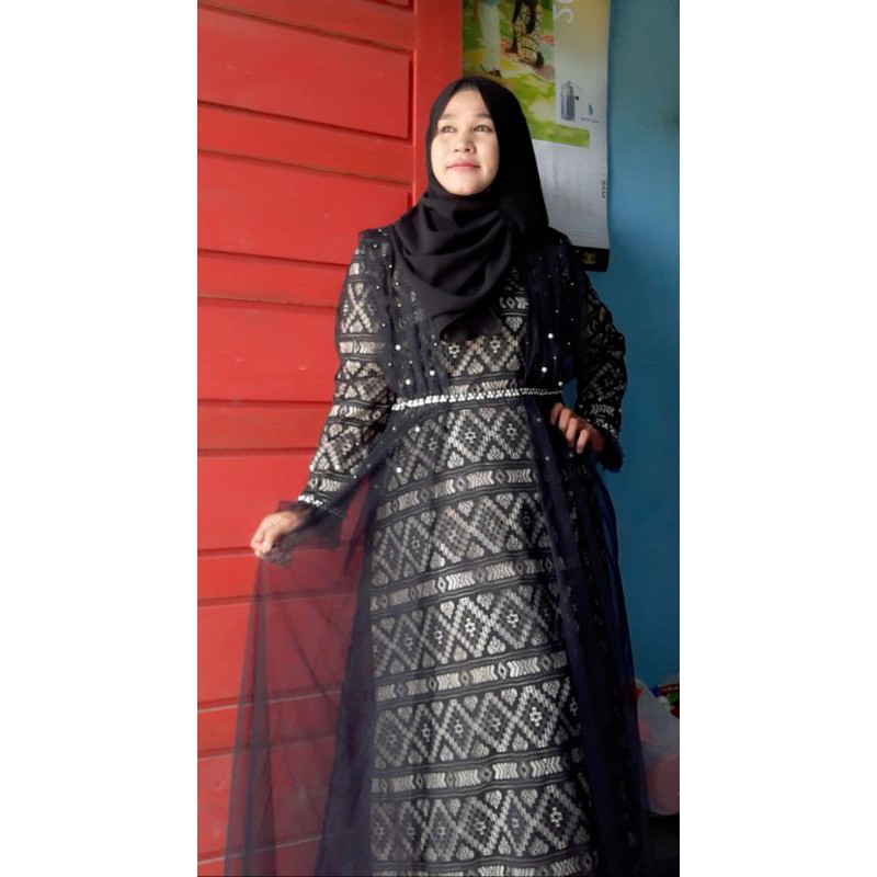 Gamis Brukat Ozias Premium mix Tile